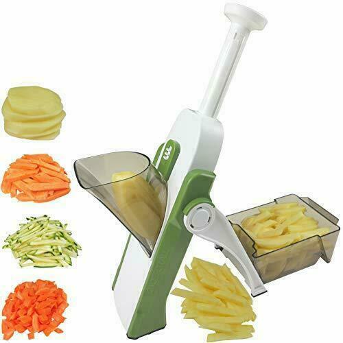 4 In 1 Vegetable Cutter Chopper Adjustable Multi-function Cutter Vertical Vegetable Cutter Kitchen Shredder Grater Artifact