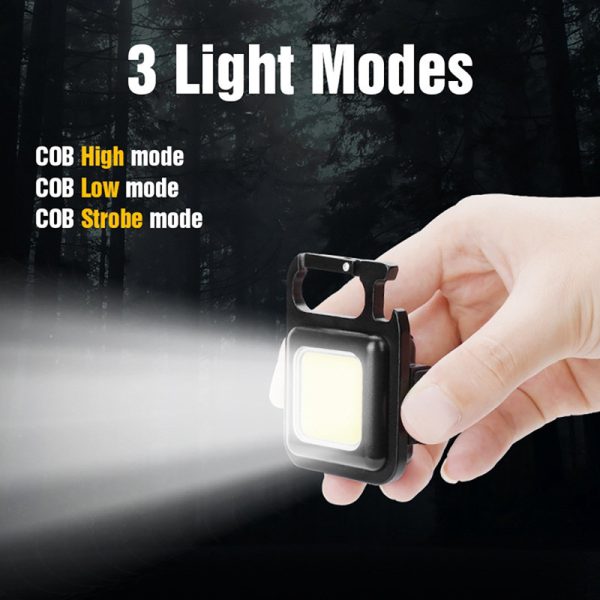 Cob Rechargeable Portable Keychain Light