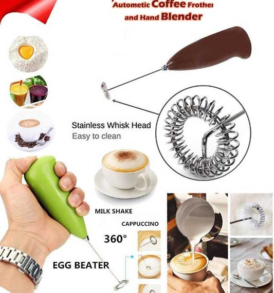Coffee Beater – Electric Handle Coffee Milk Egg Beater.