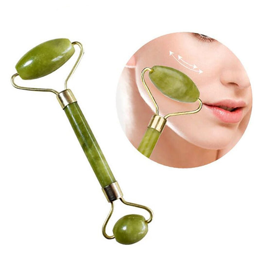 Facial Massage Jade Marble Roller Double Heads Jade Stone Face Lift Hands Body Skin Relaxation Slimming Beauty Health Skin Care Tools (marble Roller )