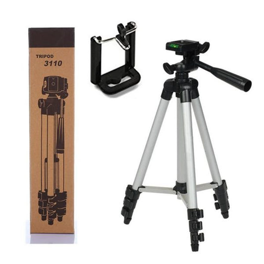 Tripod Camera Stand For Making YouTuber Videos In Mobile Phone 3110 With Mobile Holder universal Tik Tok Tripod Camera Stand