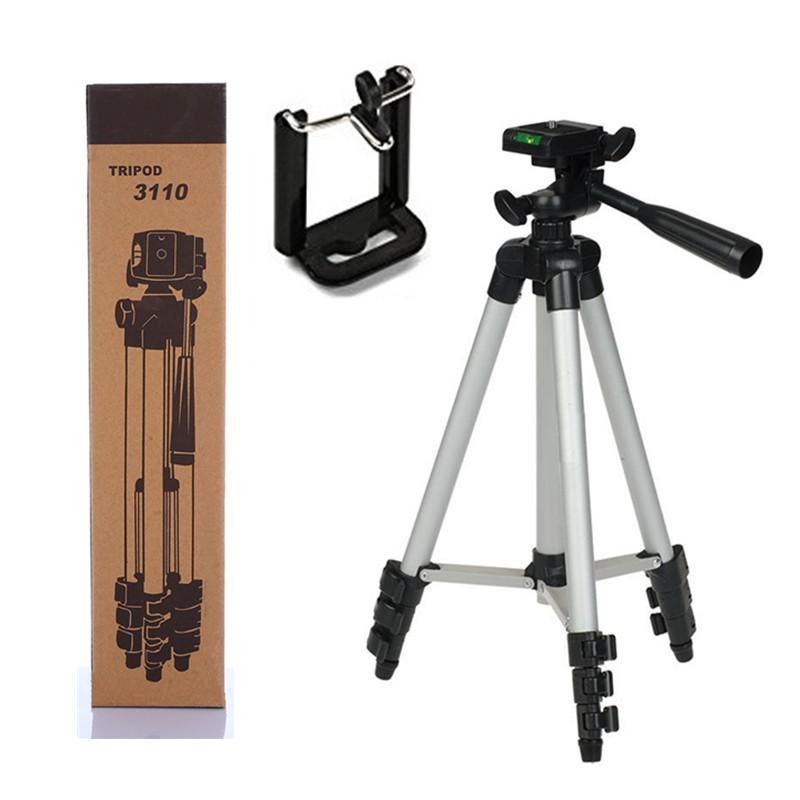 Tripod Camera Stand For Making YouTuber Videos In Mobile Phone 3110 With Mobile Holder universal Tik Tok Tripod Camera Stand