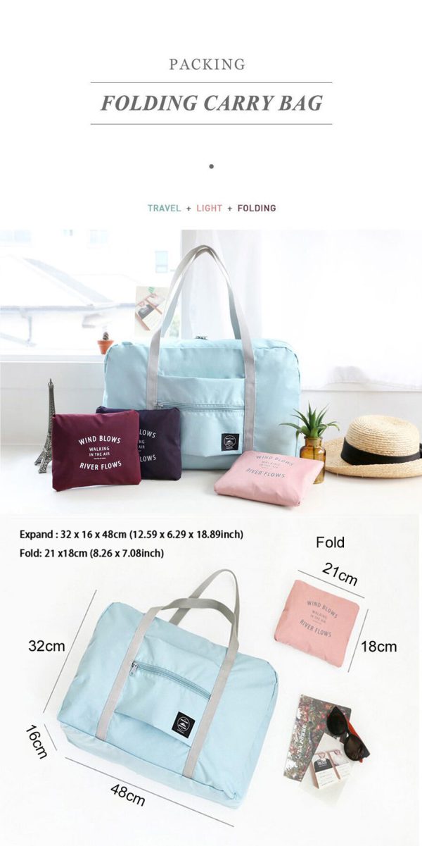 Multifunction Large Capacity Casual Folding Waterproof Luggage Storage Bags Suitcase Travel Pouch Handbag Organizer Tote Bag