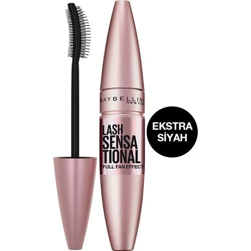 Maybelline New York Lash Sensational Yelpaze Effective Intense Black Mascara-Extra Black