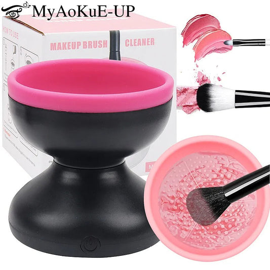 ELECTRIC AUTOMATIC MAKE-UP BRUSH CLEANER