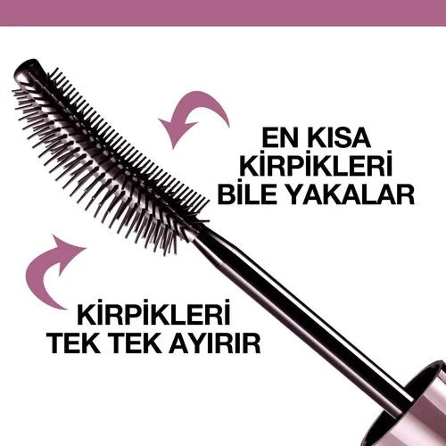 Maybelline New York Lash Sensational Yelpaze Effective Intense Black Mascara-Extra Black